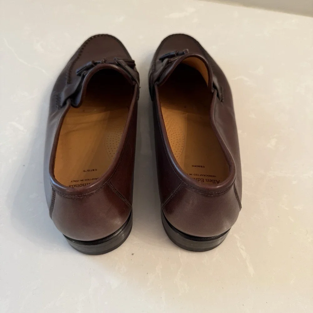 Allen Edmonds Men's Brown Tassel Loafers Size 14 D Made In Italy